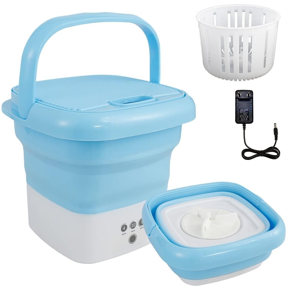 Folding Mini Washing Machine – Compact & Portable Washer