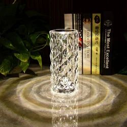Crystal Rose Lamp – 16 Color Changing RGB LED Night Light