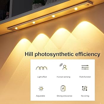 Wireless Cabinet Motion Sensor Lights – USB Rechargeable