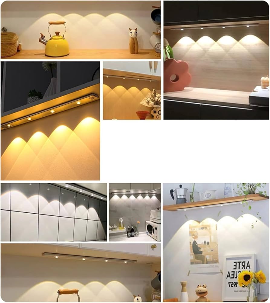 Wireless Cabinet Motion Sensor Lights – USB Rechargeable