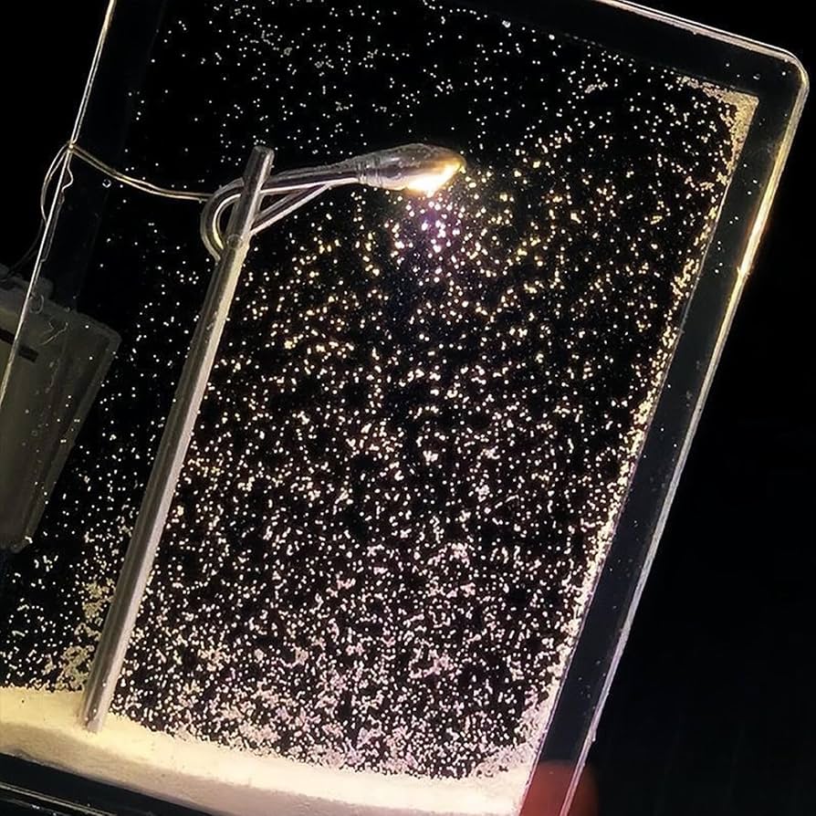 Flowing Mini Snowy Night Lamp – LED Winter Themed