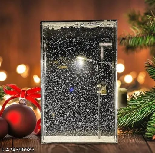 Flowing Mini Snowy Night Lamp – LED Winter Themed