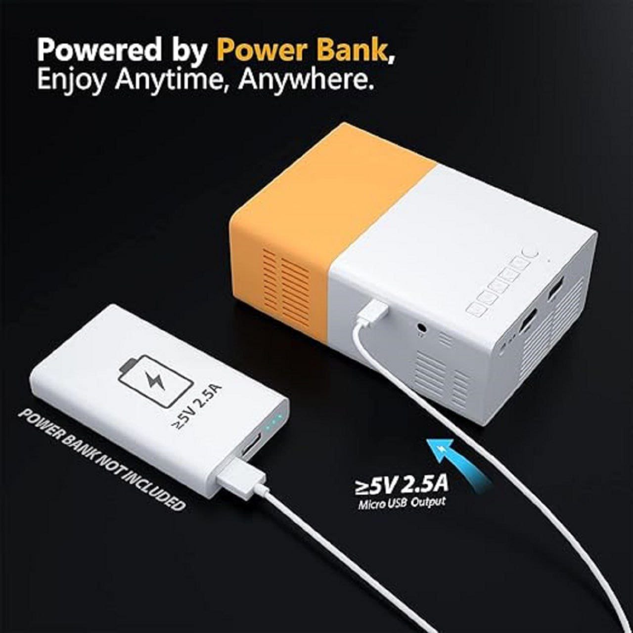 Mini Projector 1080P – Portable HD Home Theater Projector