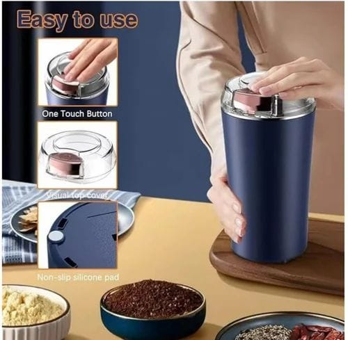 Electric Portable Grinder – USB Rechargeable Mini Chopper for Kitchen Use