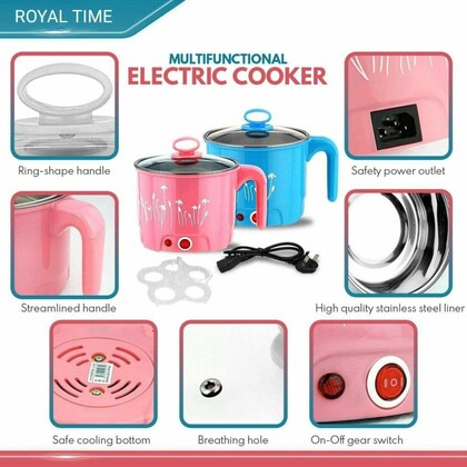 Multifunctional Electric Cooker – Portable Mini Cooking Pot