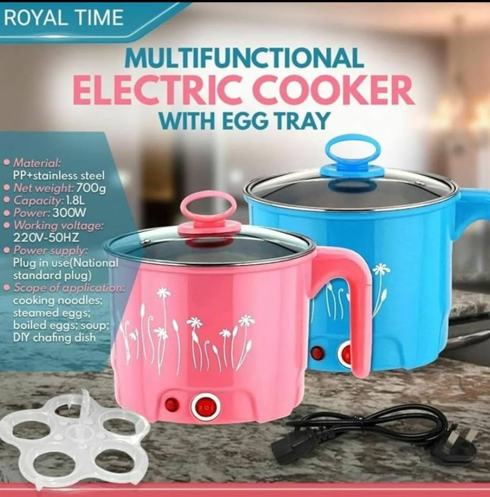 Multifunctional Electric Cooker – Portable Mini Cooking Pot