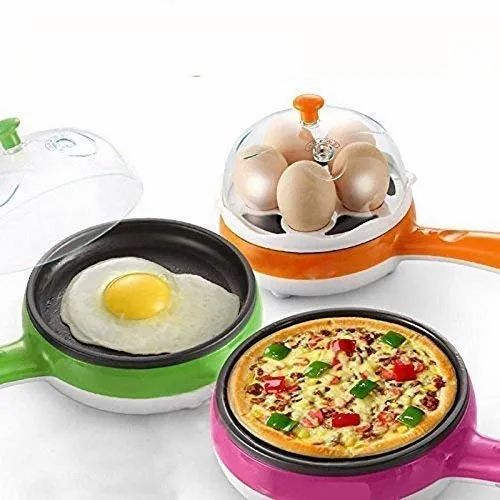 2 in 1 Egg Boiler + Pan – 7 PCS Multi-Purpose Cooker