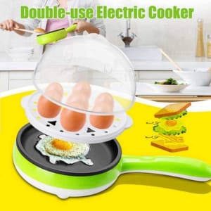 2 in 1 Egg Boiler + Pan – 7 PCS Multi-Purpose Cooker