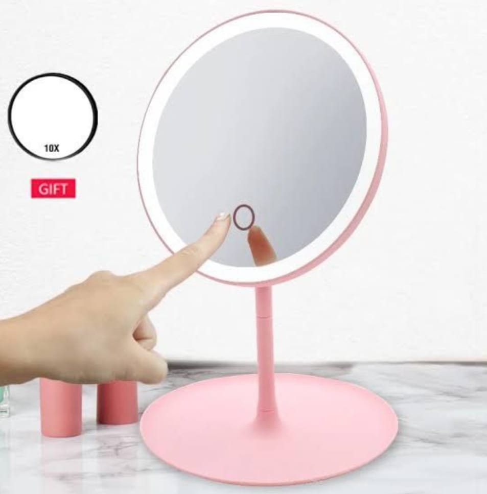 LED Makeup Mirror – Touch Control with Adjustable Lighting