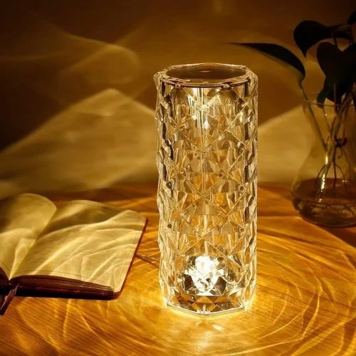 Crystal Rose Lamp – 16 Color Changing RGB LED Night Light