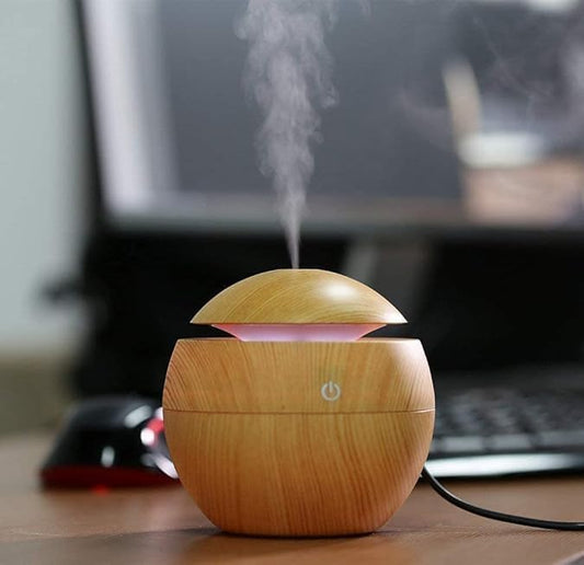 Wood Grain Humidifier – Ultrasonic Cool Mist Diffuser