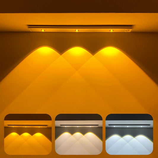 Wireless Cabinet Motion Sensor Lights – USB Rechargeable