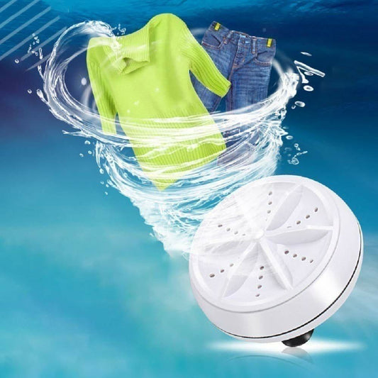 Mini Portable Turbine Washer – USB Ultrasonic Washing Machine