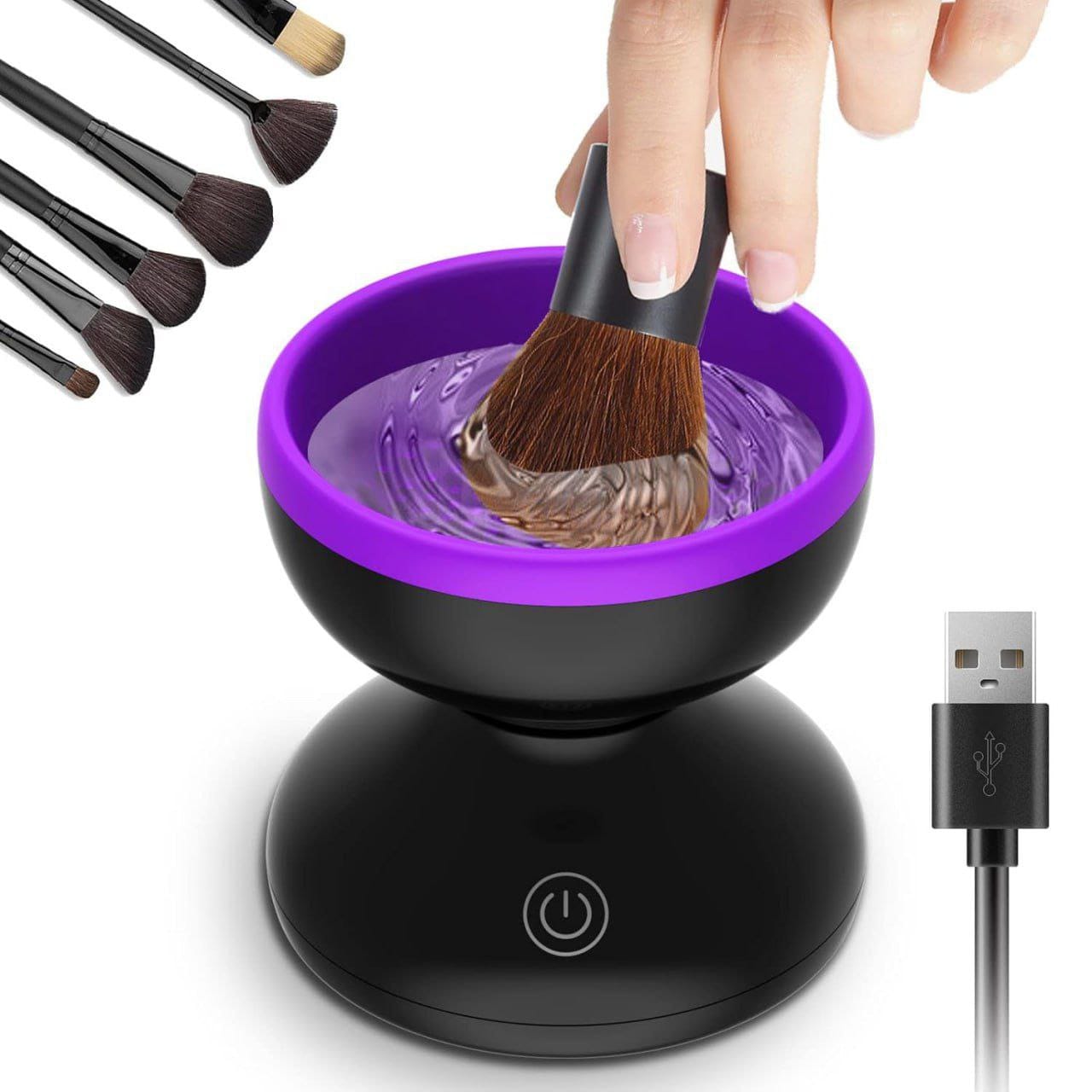 Electric Makeup Brush Cleaner Machine – Fast Spin Dryer & Deep Clean Washer