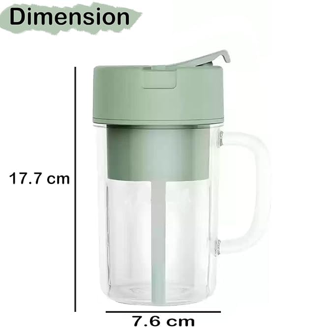 Portable Crusher Juicer – USB Rechargeable 6-Blade Mini Blender