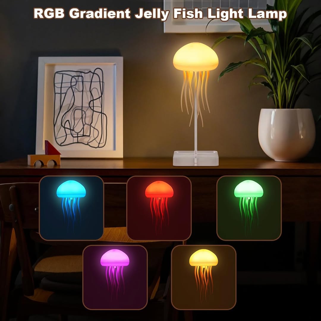 Floating Jellyfish Lamp – LED Mood Light for Home & Office