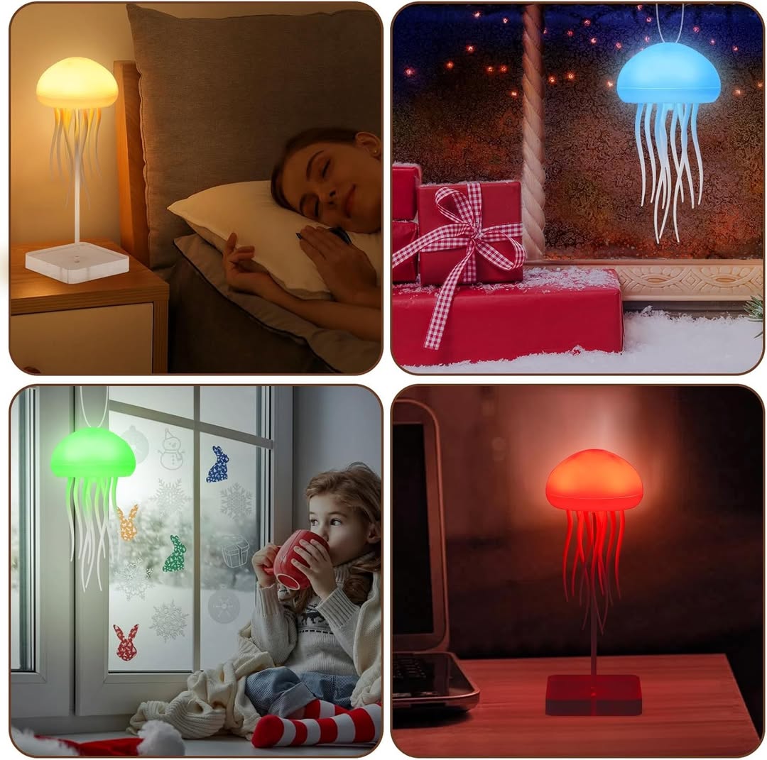 Floating Jellyfish Lamp – LED Mood Light for Home & Office