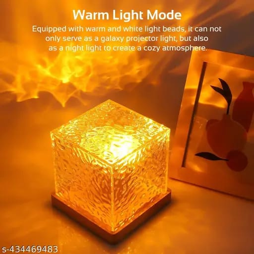 Crystal Table Wave Lamp – Elegant LED Mood Light