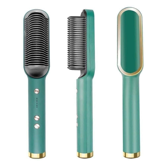 Hair Straightener Comb – 2-in-1 Brush for Smooth, Frizz-Free Hair