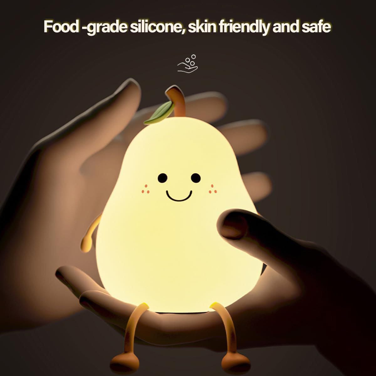Pear Night Lamp – Soft Glow LED Bedside Light
