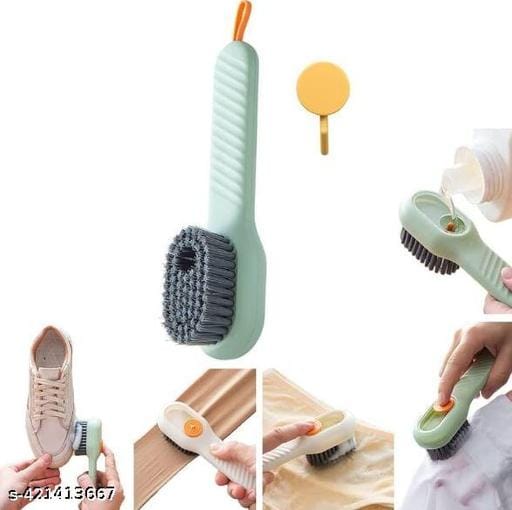 Shoe Cleaning Brush with Built-in Dispenser – 2-in-1 Scrubber