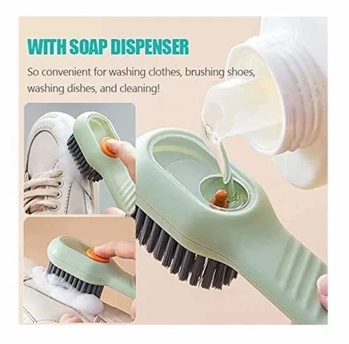 Shoe Cleaning Brush with Built-in Dispenser – 2-in-1 Scrubber