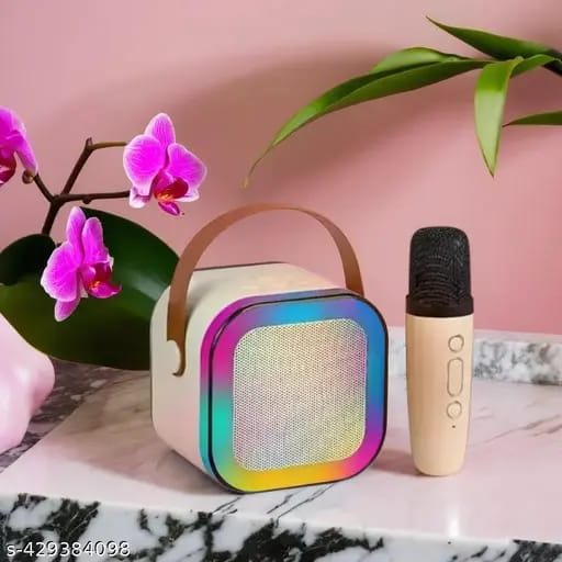 Mini Portable Bluetooth Speaker with Wireless Mic – Rechargeable